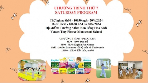 Chương trình trải nghiệm ngày thứ Bảy tại TFM: Cùng bé yêu khám phá và trưởng thành! Chương trình trải nghiệm ngày thứ Bảy tại TFM: Cùng bé yêu khám phá và trưởng thành!